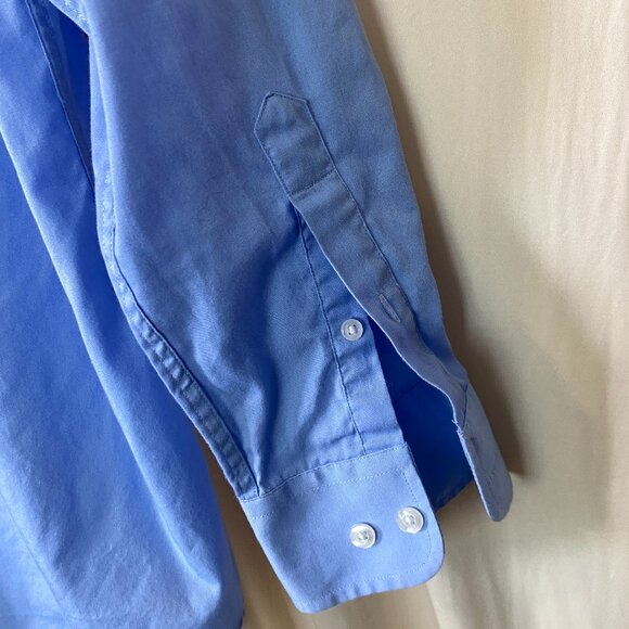 Nautica Blue Button Down Shirt Large - Picture 4 of 8